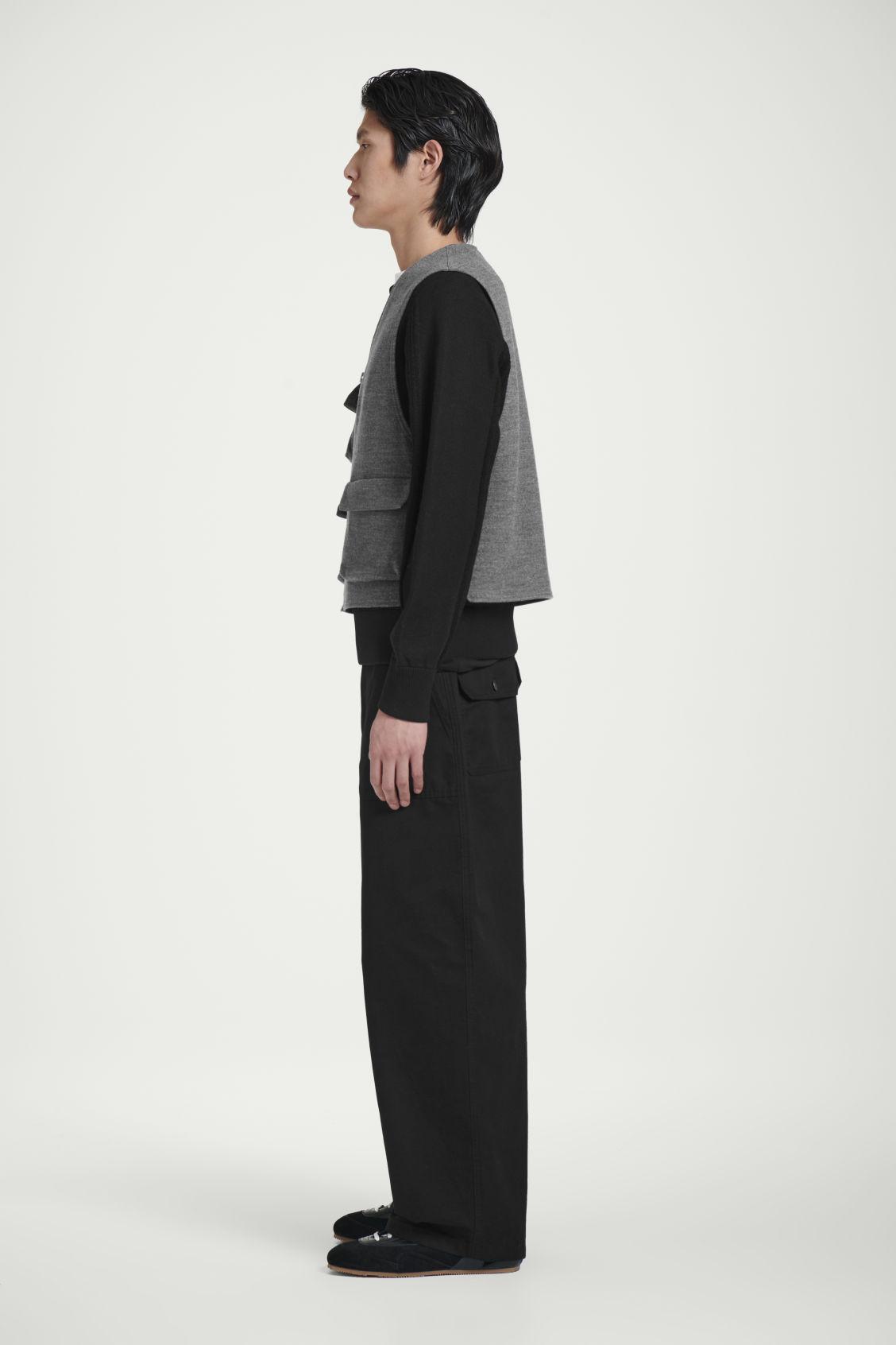 WOOL-BLEND UTILITY VEST Product Image