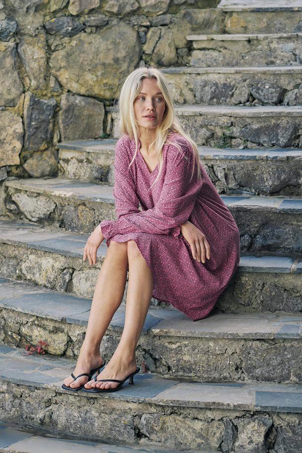 Safi Dress by Culture - Pink Graphic Product Image
