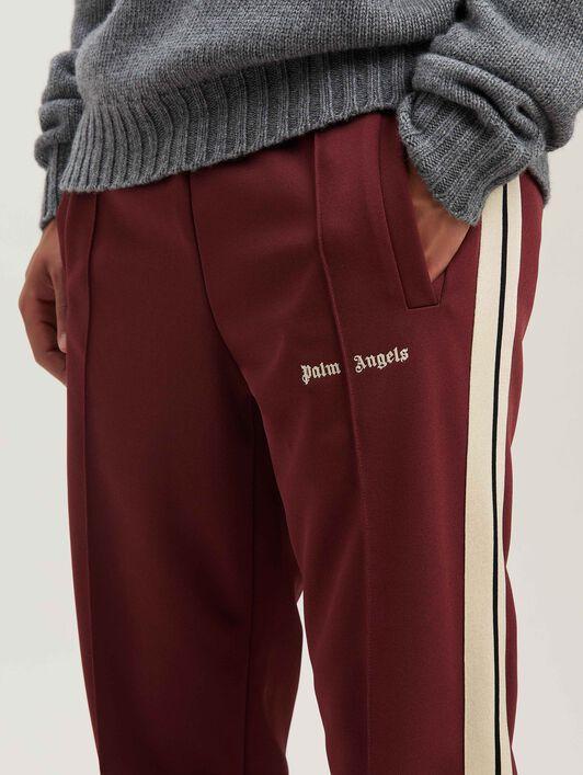 CLASSIC LOGO TRACK PANTS BURGUNDY - OFF Product Image