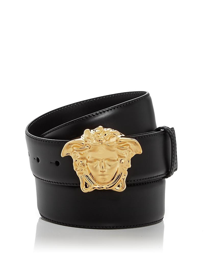 Versace Mens Medusa Buckle Leather Belt Product Image