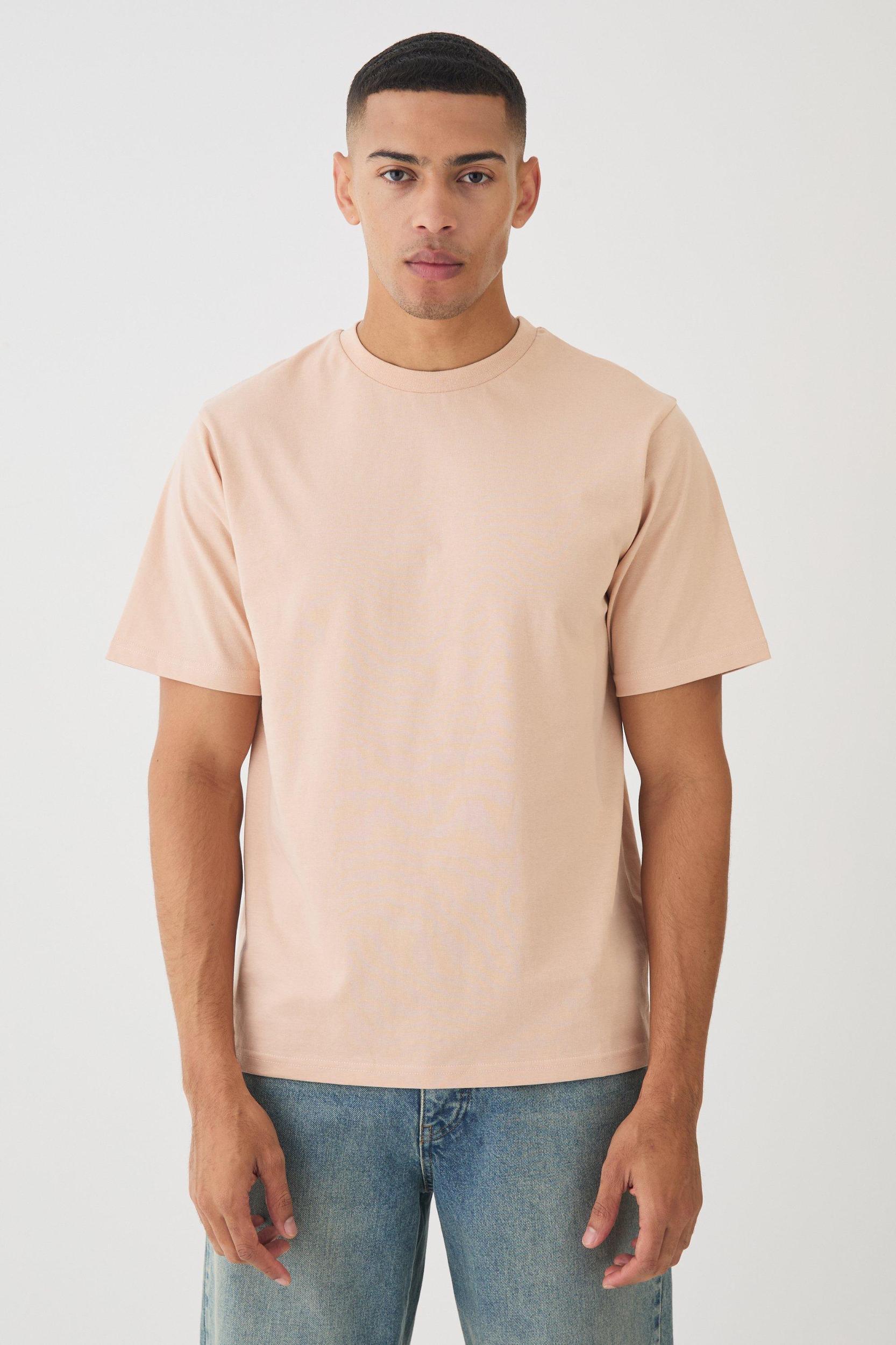 Mens Regular Fit Heavyweight T-shirt - Blue Product Image