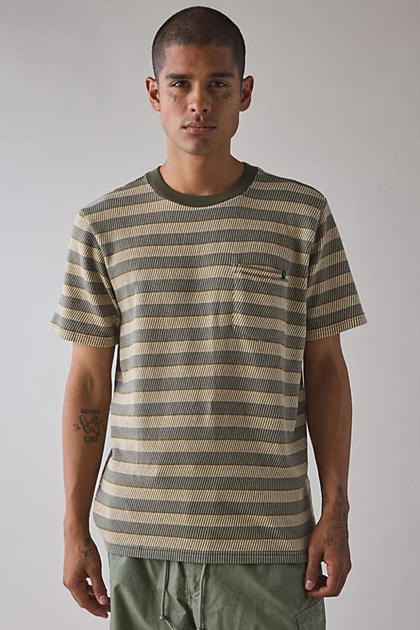Roark Journey Jacquard Stripe Tee Mens at Urban Outfitters Product Image