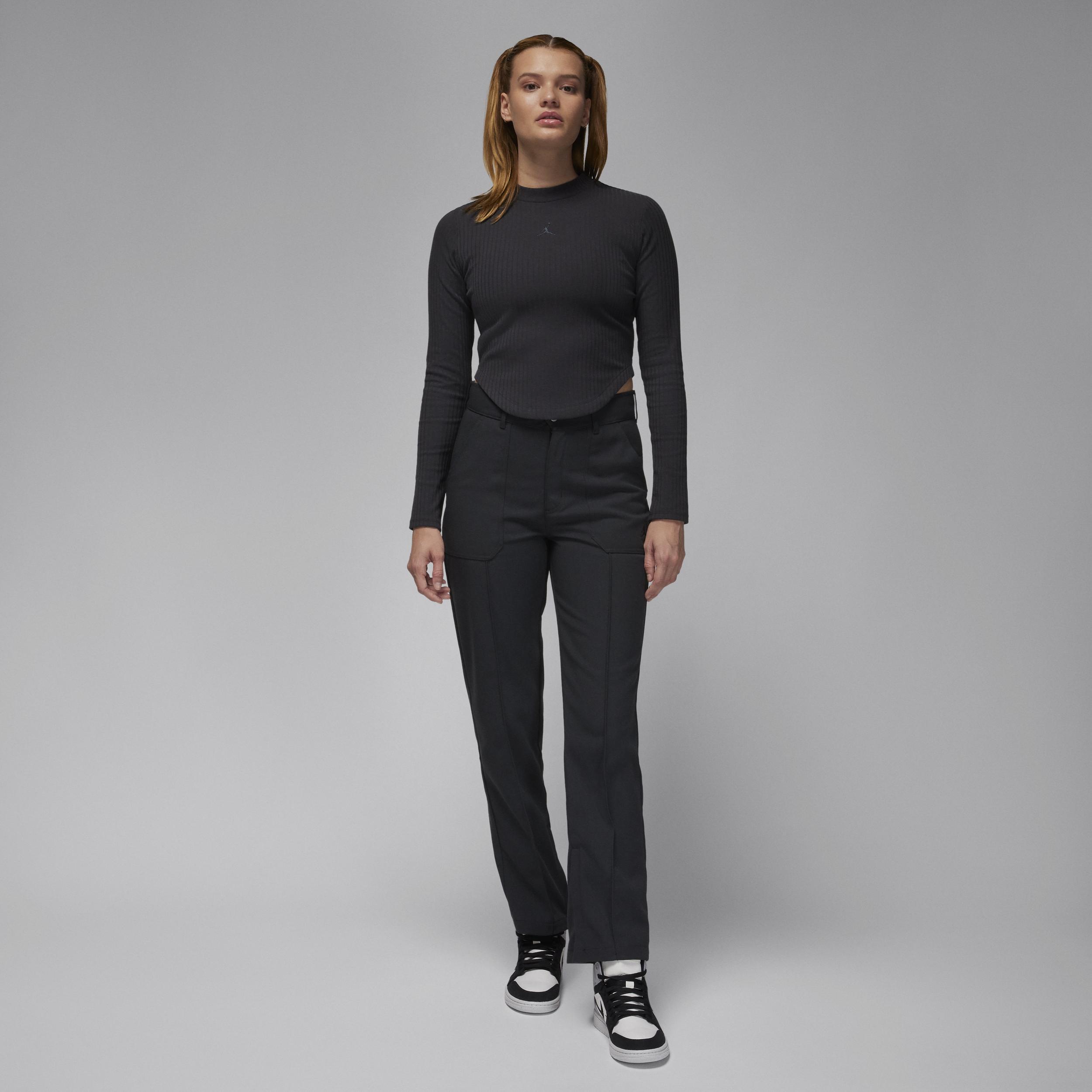 Jordan long sleeve high cut hem top Product Image
