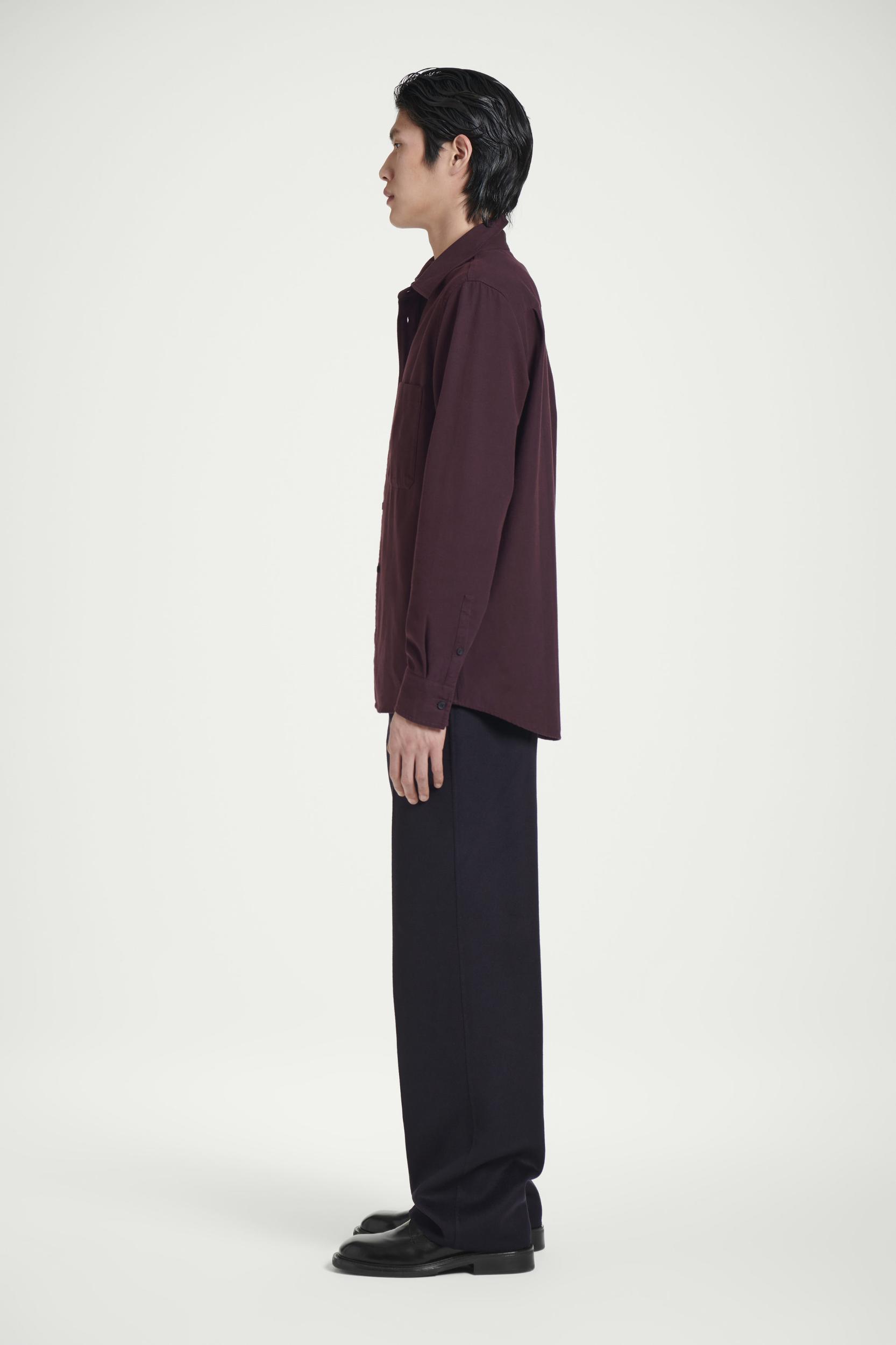 RELAXED BRUSHED COTTON-BLEND SHIRT Product Image