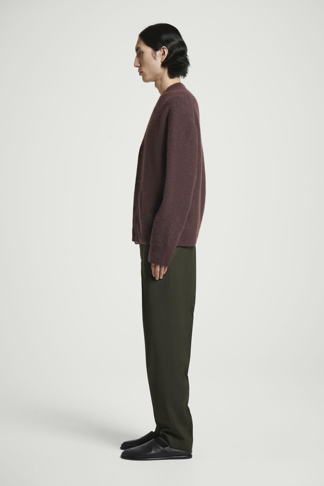 REGULAR WOOL STRAIGHT-LEG PANTS Product Image