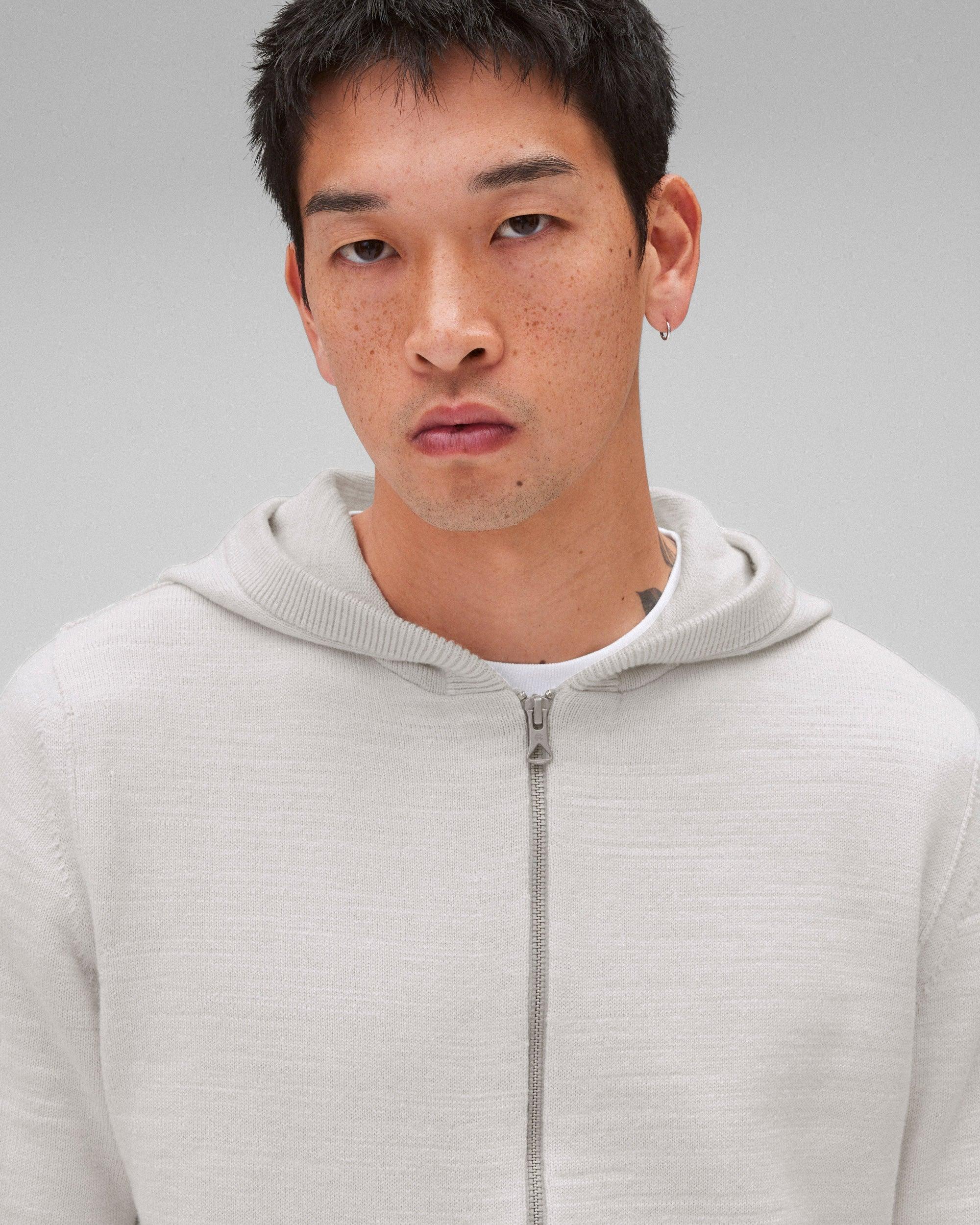 Cotton Slub Laurel Zip Hoodie Male Product Image