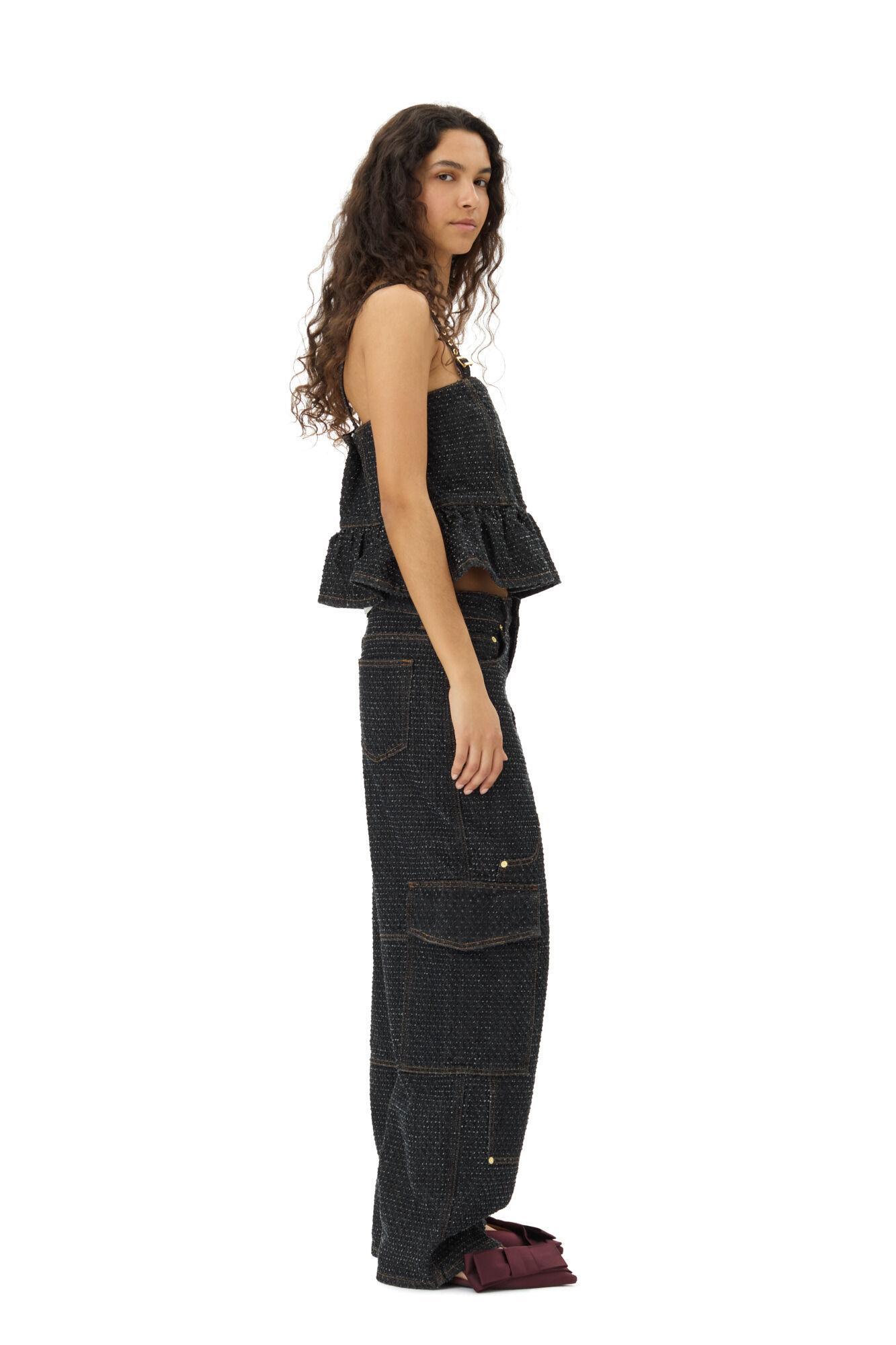 Black Textured Top Product Image