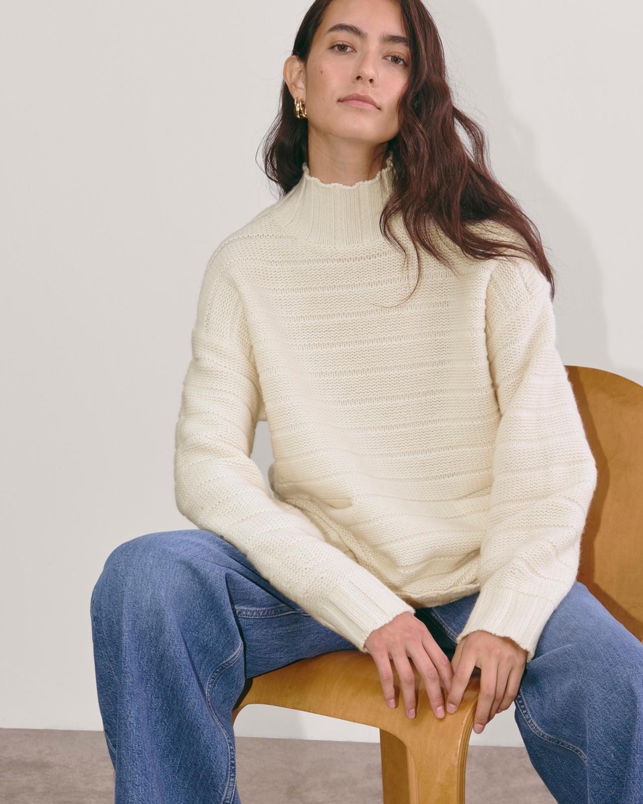 Womens Oversized Turtleneck in Luxe Merino Sweater by Everlane Product Image