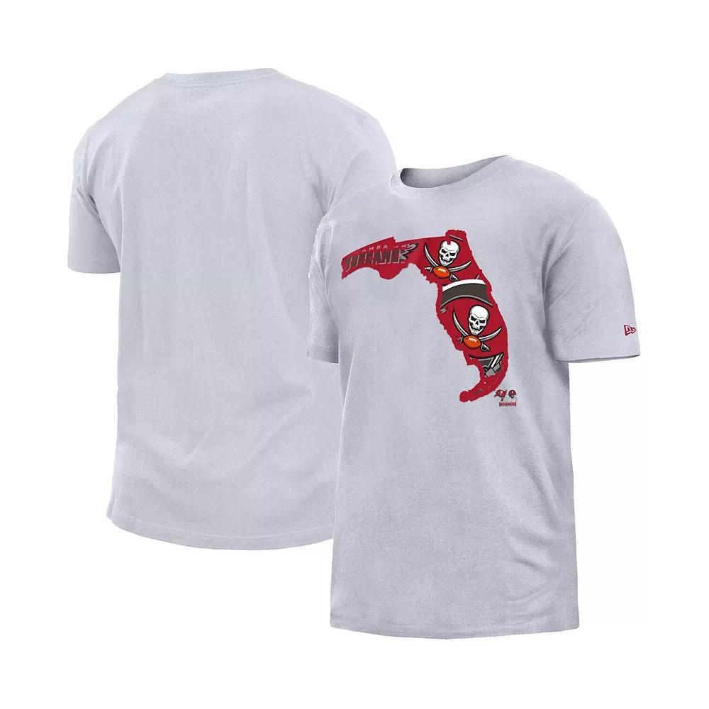 Men's New Era White Tampa Bay Buccaneers Gameday State T-Shirt, Size: Small Product Image