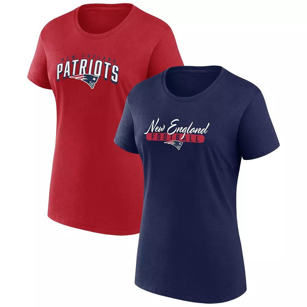 Women's Fanatics Red Carolina Hurricanes V-Neck T-Shirt, Size: Large Product Image