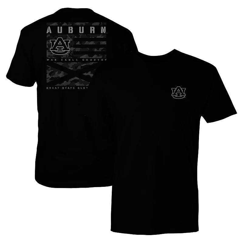 Men's Black Oklahoma Sooners Camo Flag Panel T-Shirt, Size: Medium Product Image