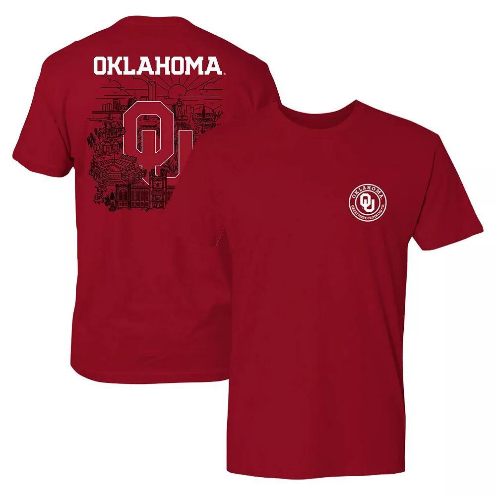 Men's Crimson Oklahoma Sooners City Line T-Shirt, Size: Medium, Red Product Image
