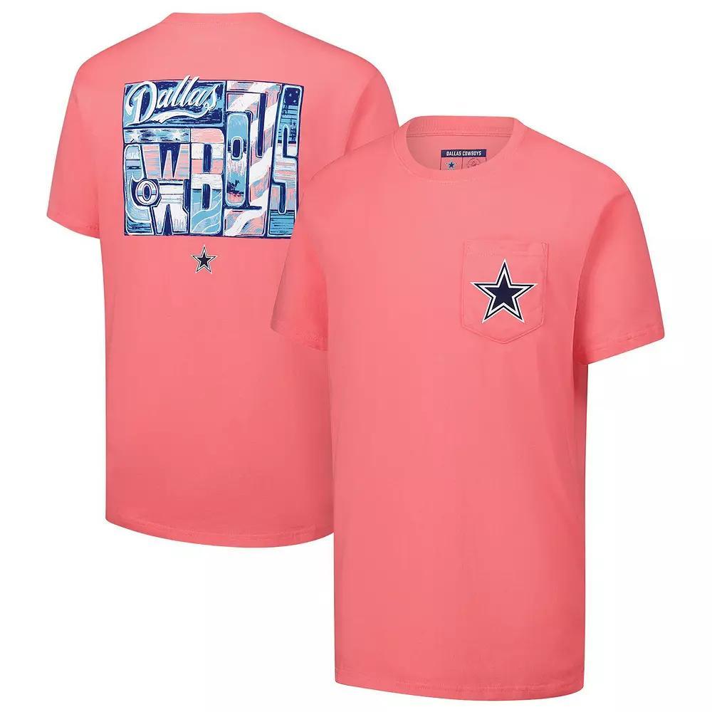 Women's Lauren James Coral Dallas Cowboys Folksy Americana T-Shirt, Size: Small, Pink O Product Image