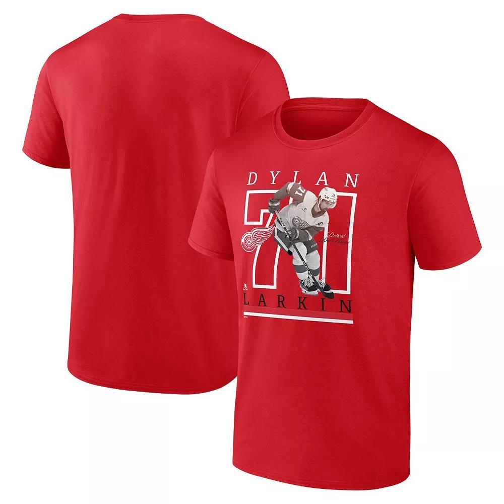 Men's Fanatics Clayton Keller Black Utah Hockey Club Authentic Stack Name & Number T-Shirt, Size: 5XL, Ute Black Product Image