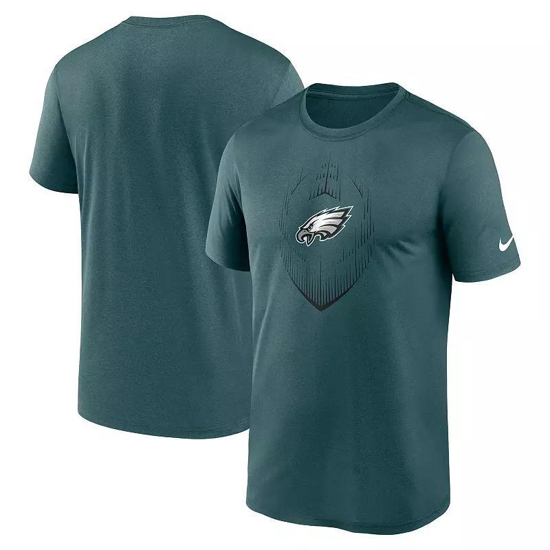 Men's  Nike  Teal Philadelphia Eagles Big & Tall Blitz Legend Icon T-Shirt, Size: 4XLT, Blue Product Image