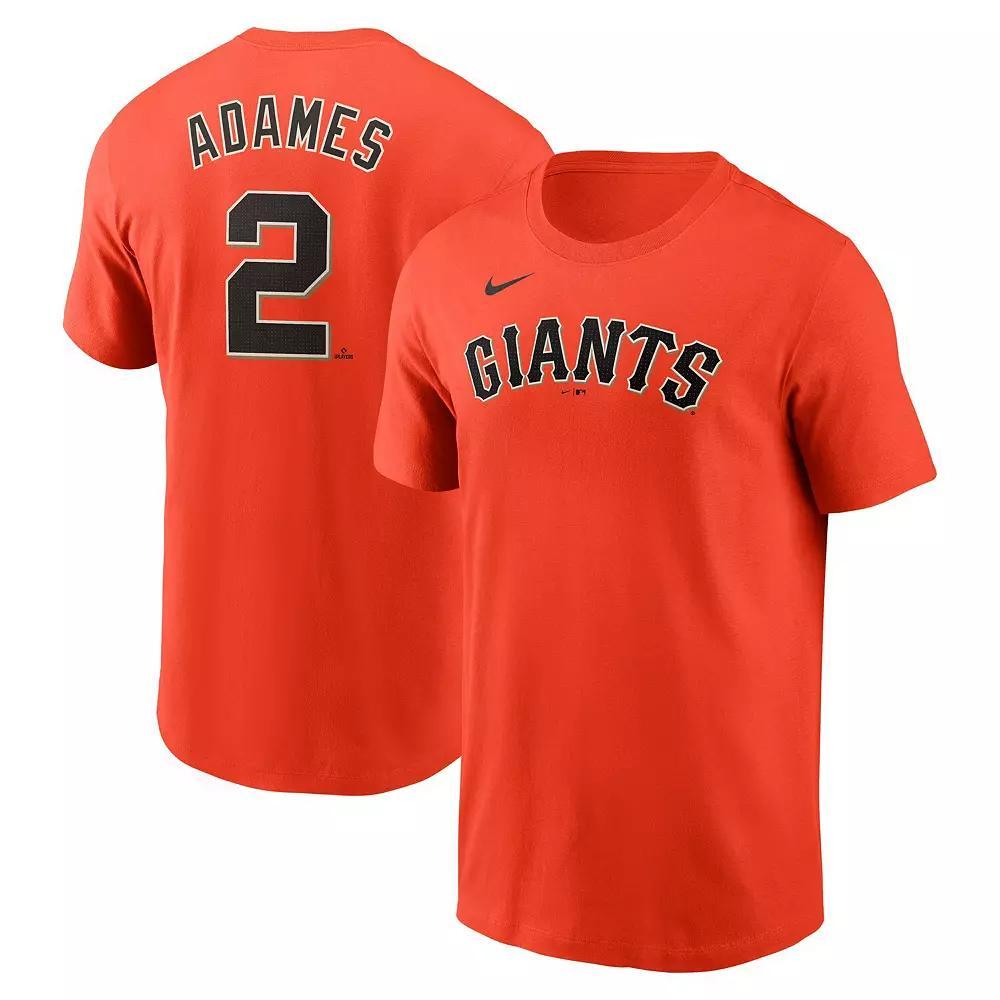 Mens Nike Willy Adames San Francisco Giants Fuse Name & Number T-Shirt Product Image