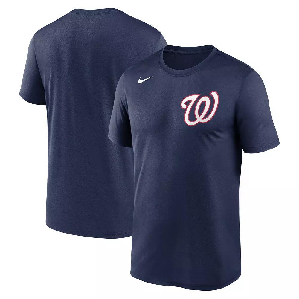 Men's Nike Navy Milwaukee Brewers New Legend Wordmark T-Shirt, Size: Medium, Blue Product Image