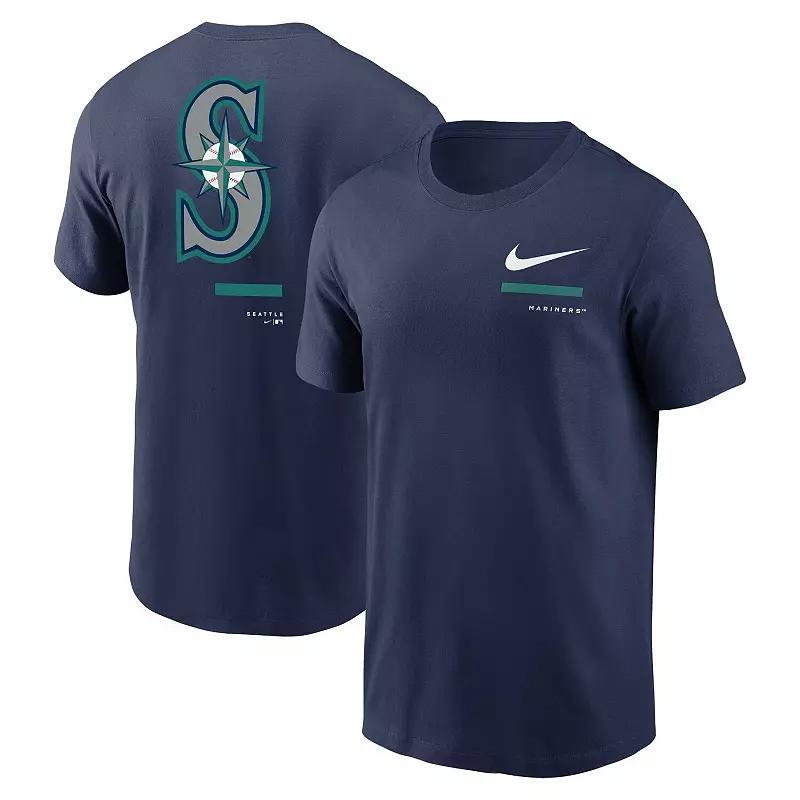 Men's Nike Navy Milwaukee Brewers Over the Shoulder T-Shirt, Size: Medium, Blue Product Image