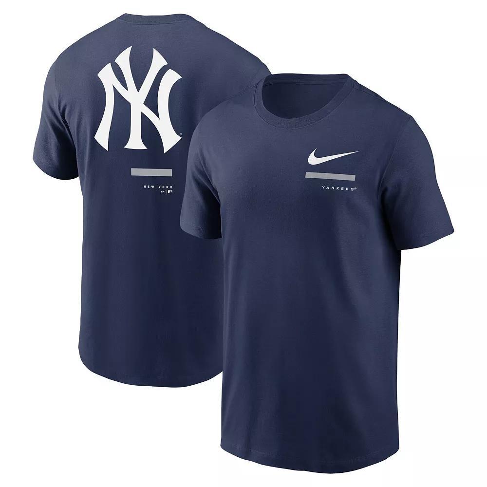 Men's Nike Navy Detroit Tigers Over the Shoulder T-Shirt, Size: Small, Blue Product Image