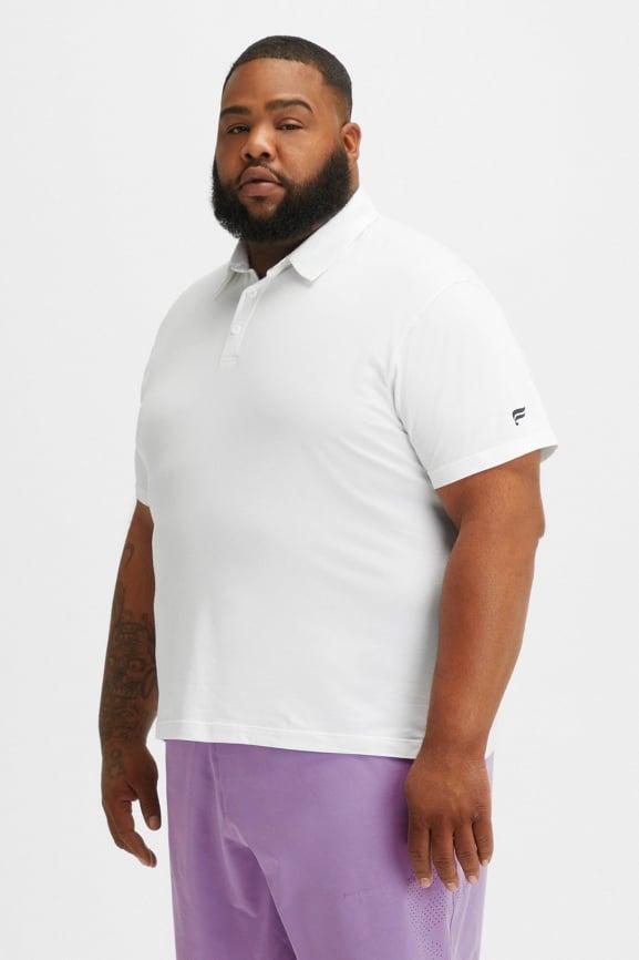 Fabletics Men The 24-7 Polo male white Size XL Product Image