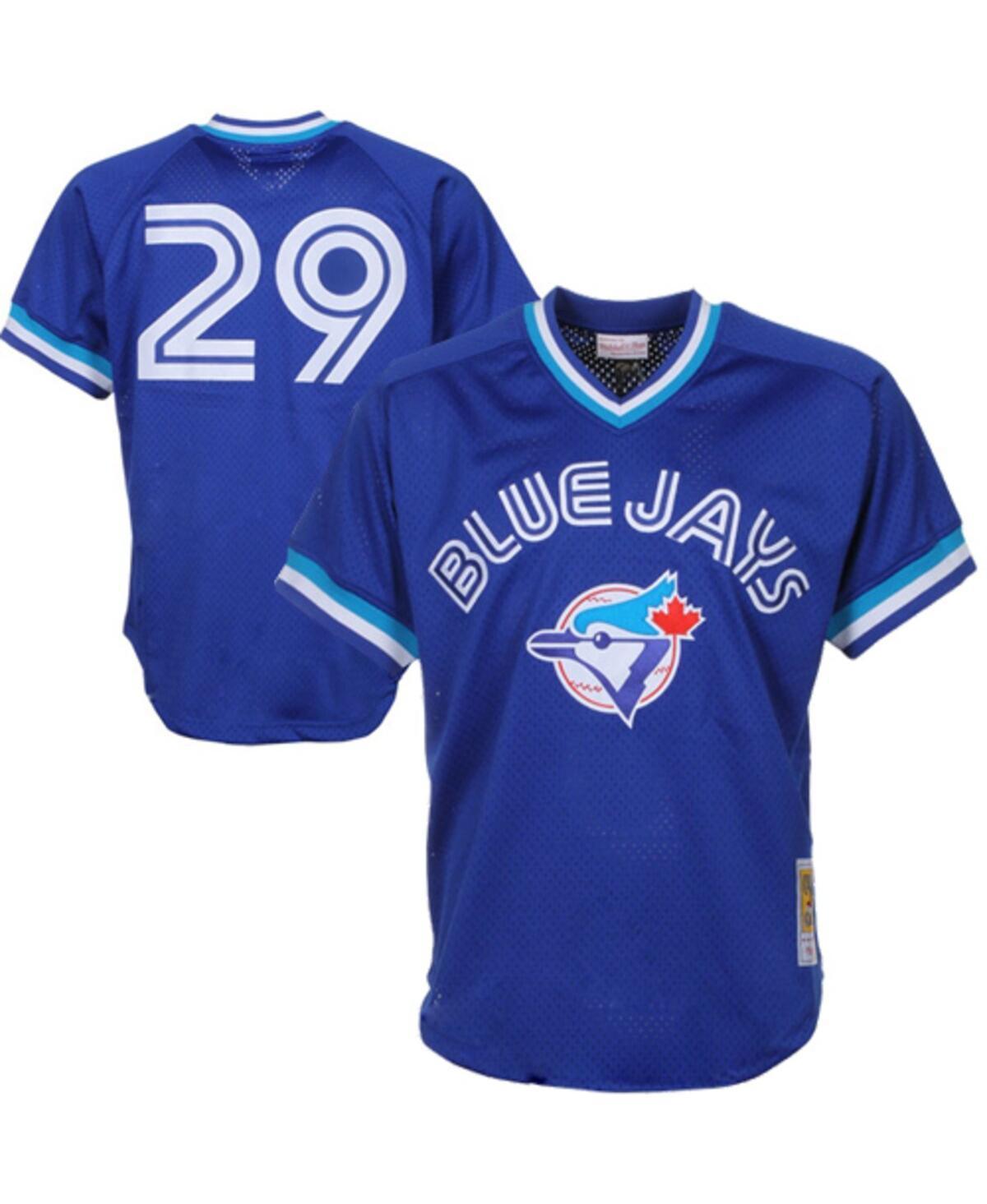 Men's Mitchell & Ness Joe Carter Royal Toronto Blue Jays 1993 Authentic Cooperstown Collection Mesh Batting Practice Jersey, Size: 3XL, Jay Blue Product Image