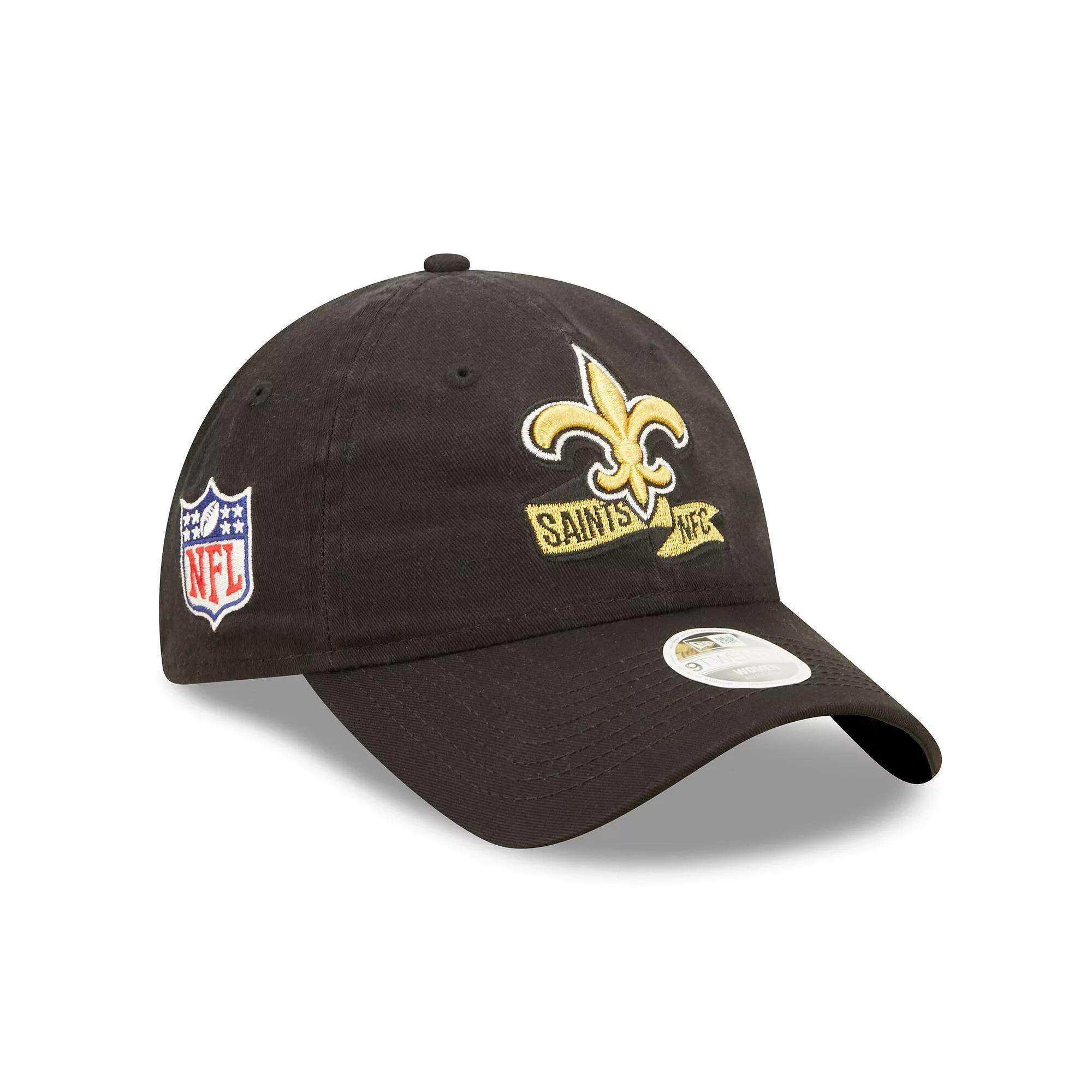 Women's New Era Black New Orleans Saints 2022 Sideline Adjustable 9TWENTY Hat Product Image
