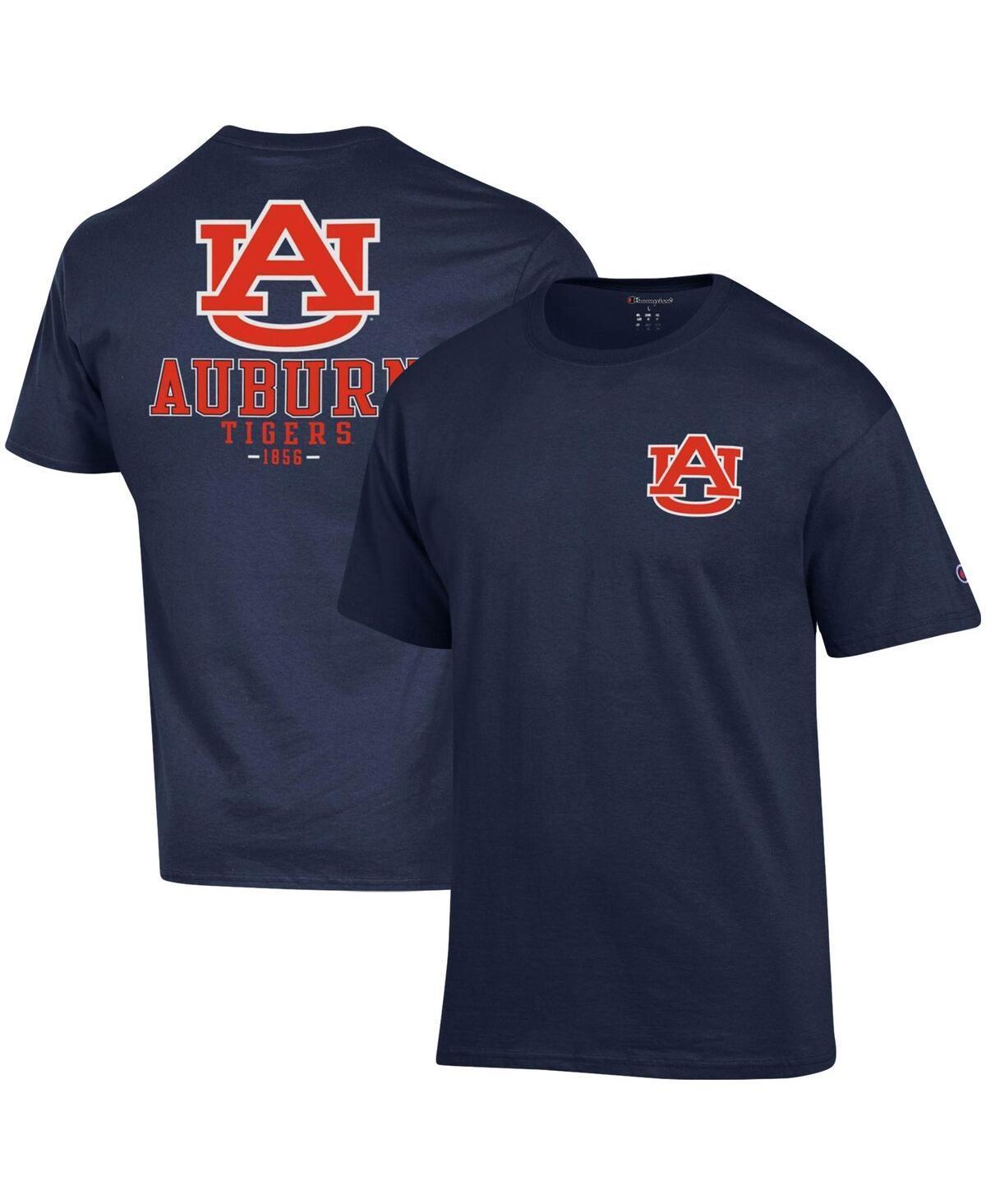 Men's Champion Navy Auburn Tigers Stack 2-Hit T-Shirt, Size: Medium, Blue Product Image