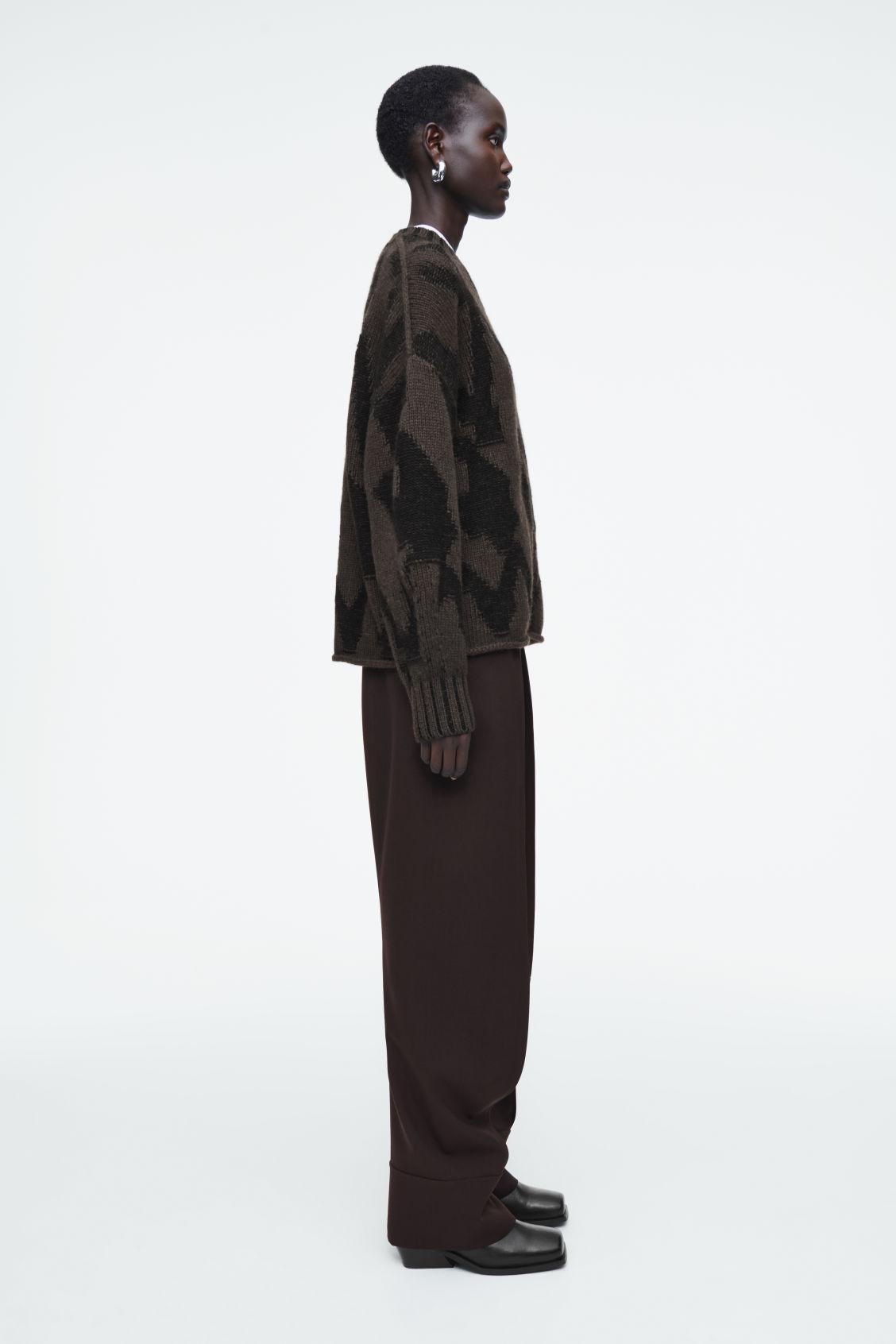 ABSTRACT WOOL-JACQUARD SWEATER Product Image