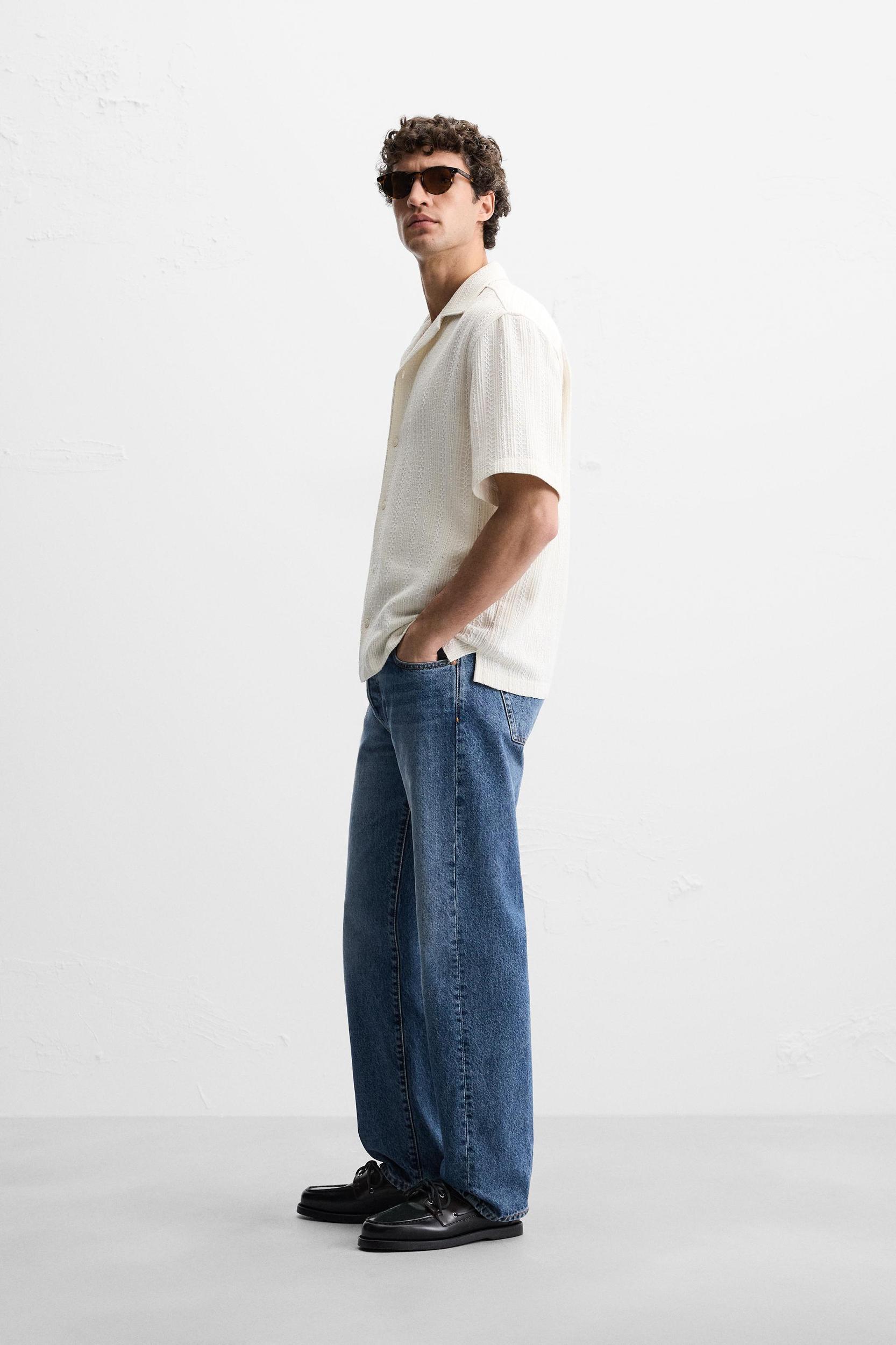 TEXTURED STRIPED SHIRT Product Image