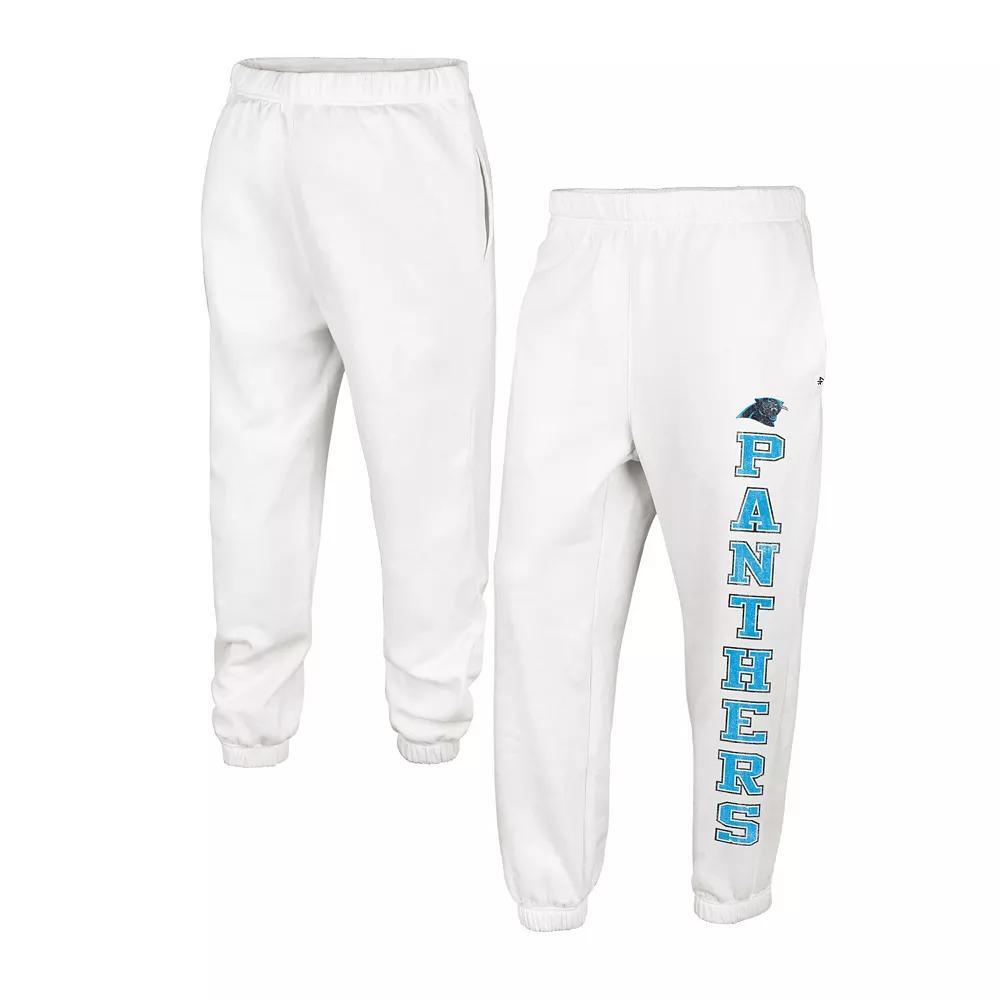 Women's '47 Oatmeal Carolina Panthers Harper Joggers, Size: Large, Team Product Image