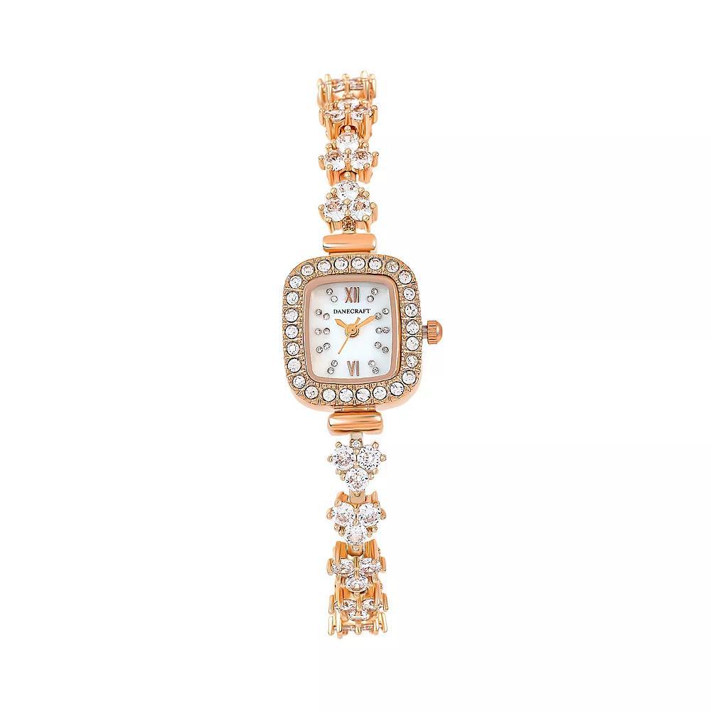 Danecraft Women's Gold Plated Square Watch, Size: 20MM, Rose Gold Tone Product Image