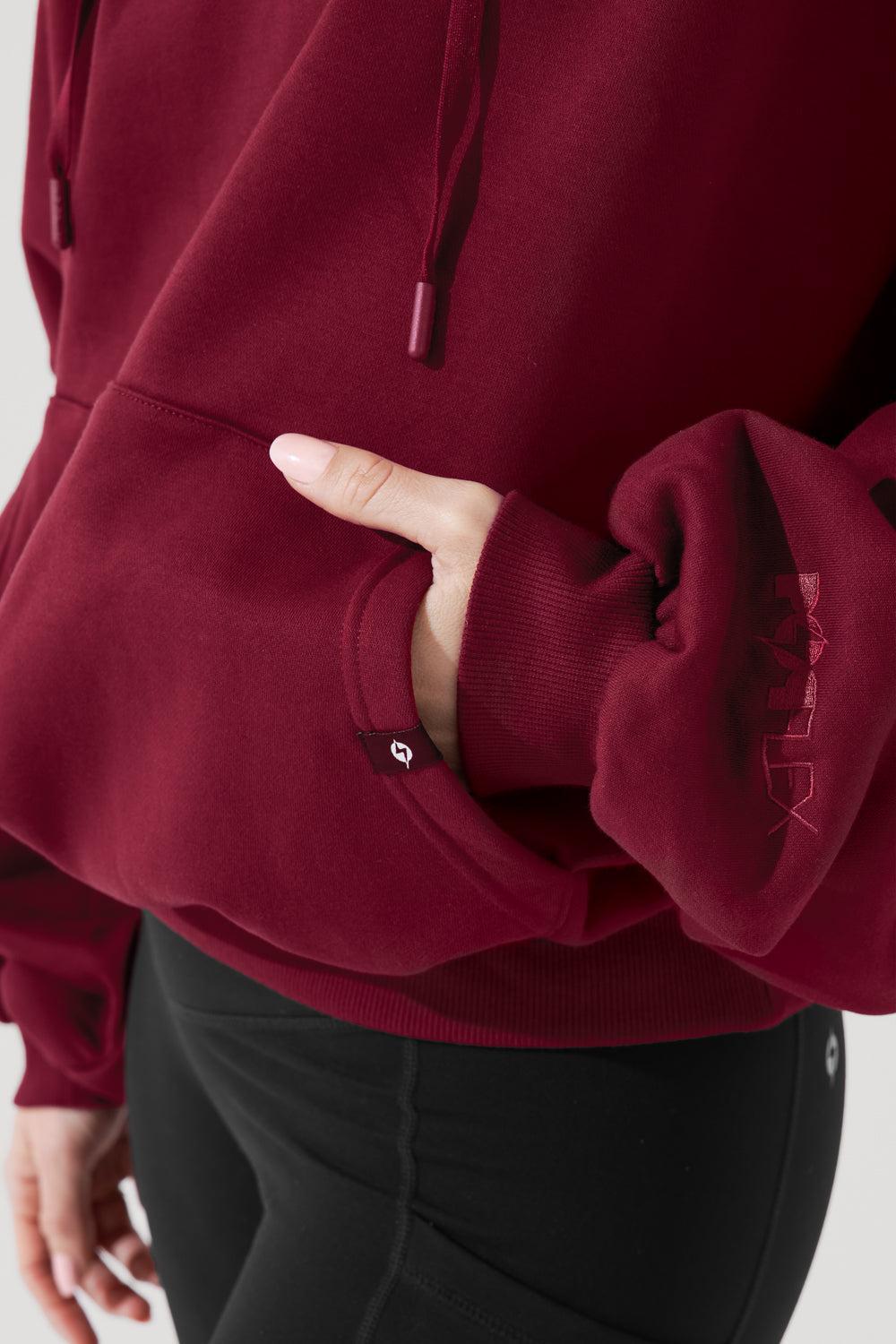 Pullover Cloud Hoodie - Crimson  Product Image