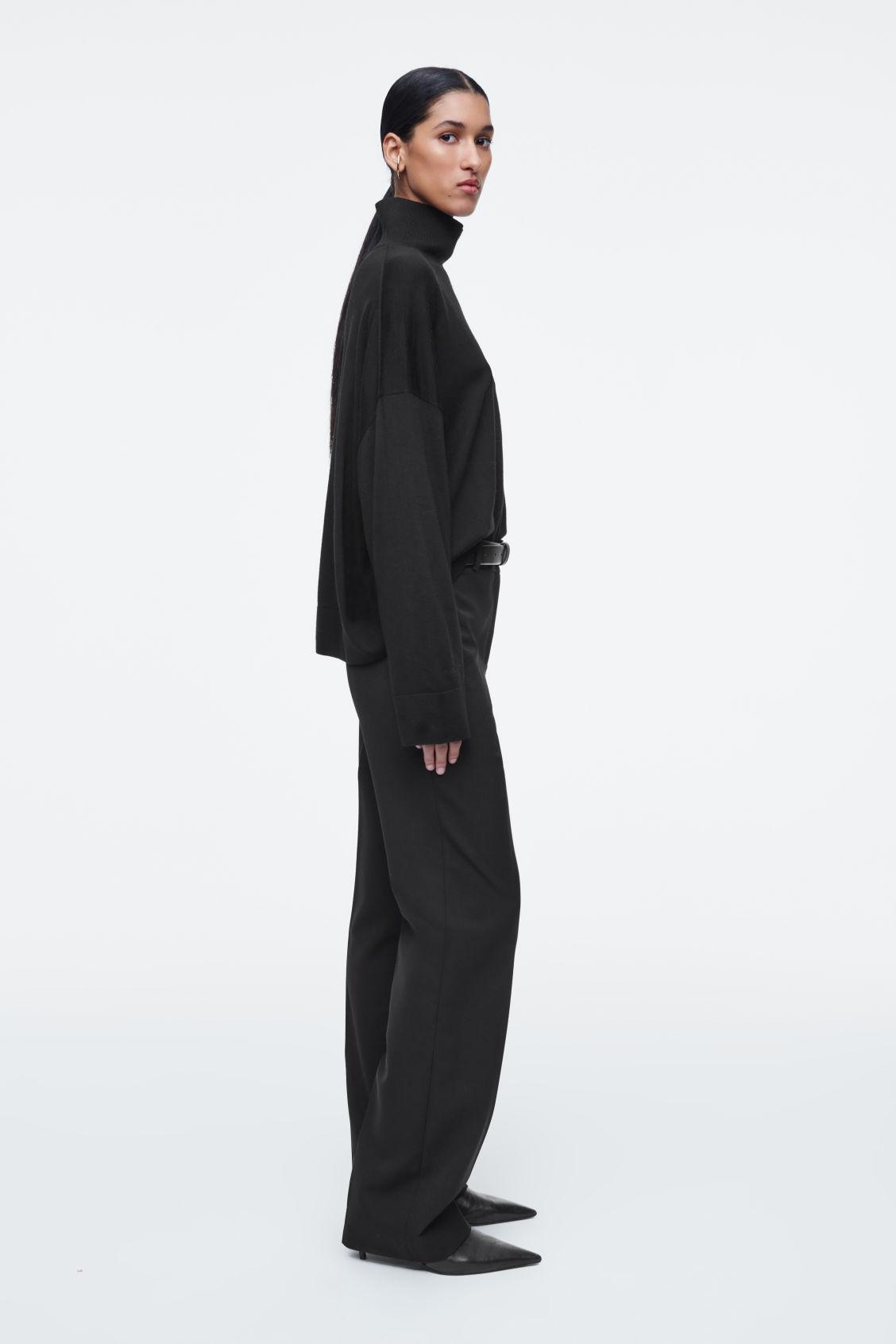TAILORED WOOL SLIM-LEG PANTS Product Image