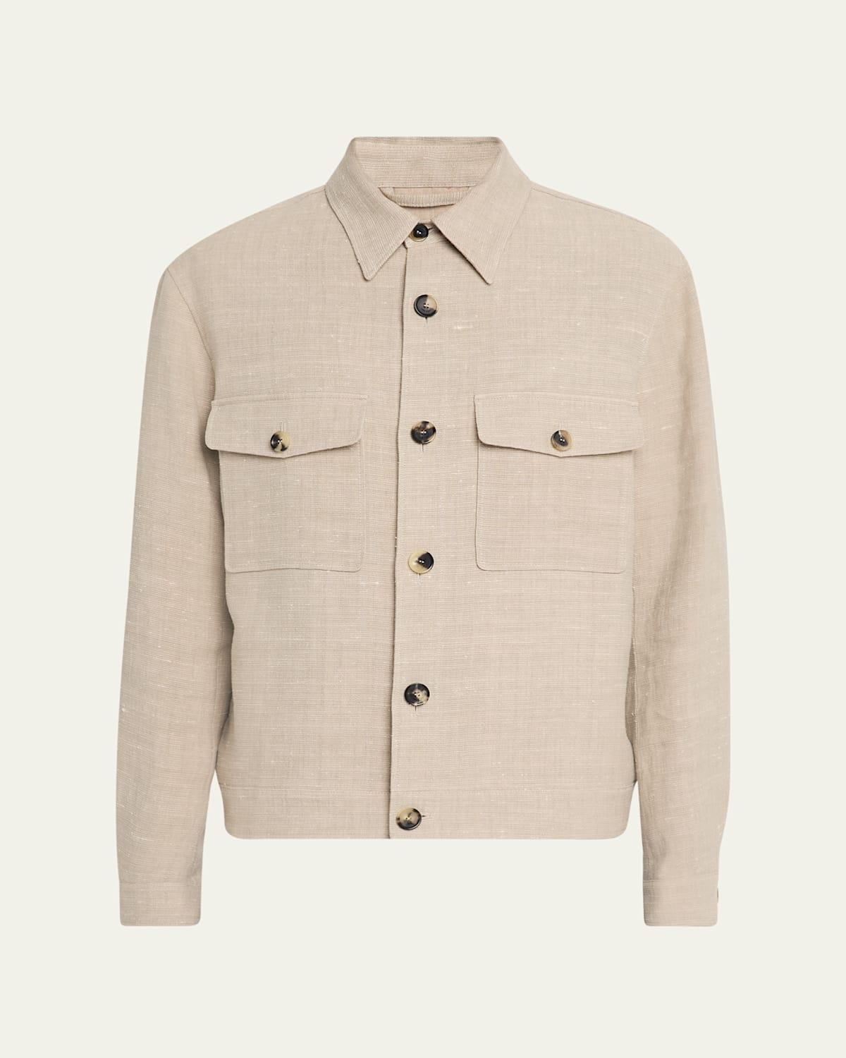 Men's Clem Summer Linen and Silk Blouson Product Image