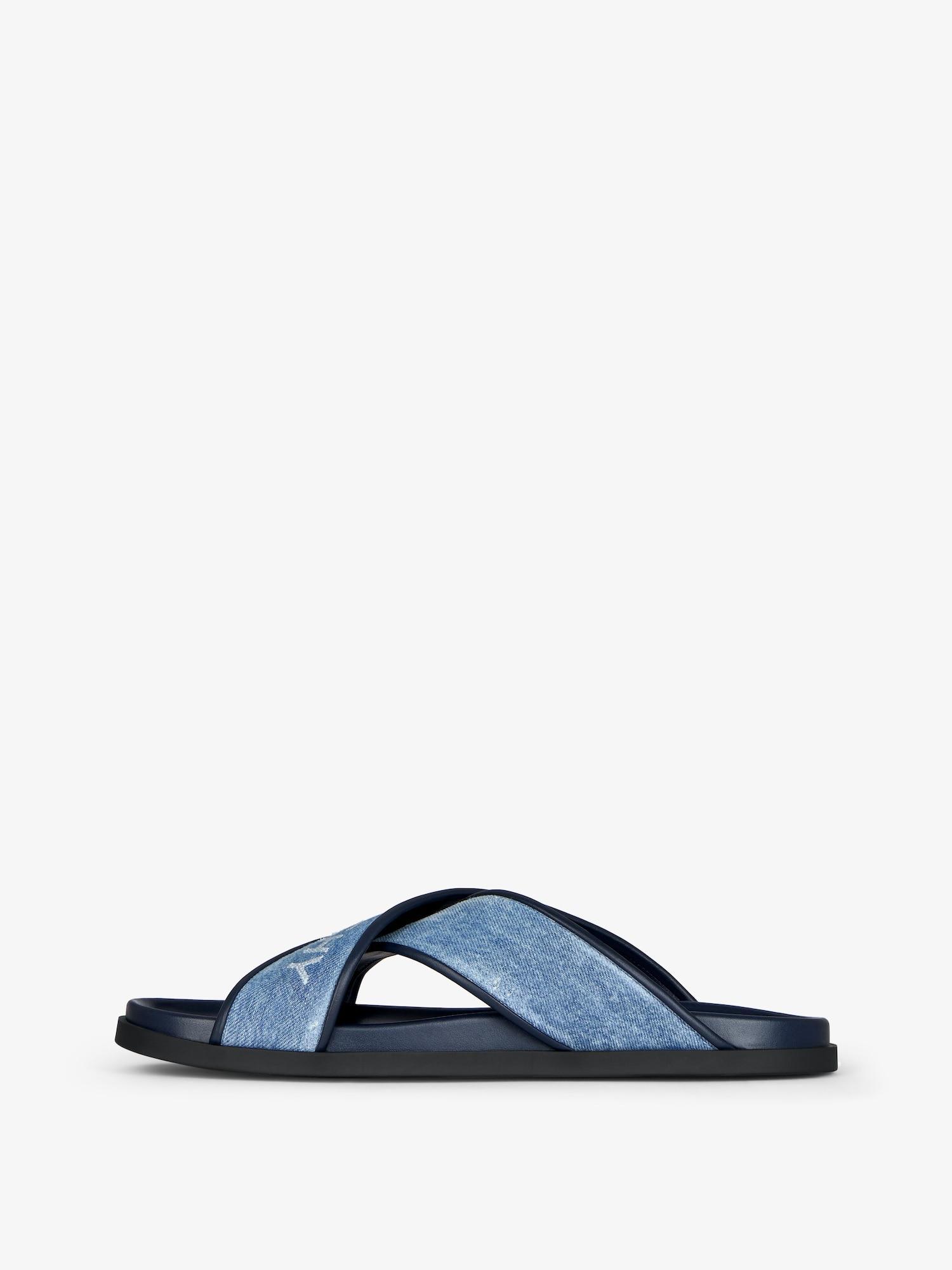 G Plage flat sandals in denim Product Image