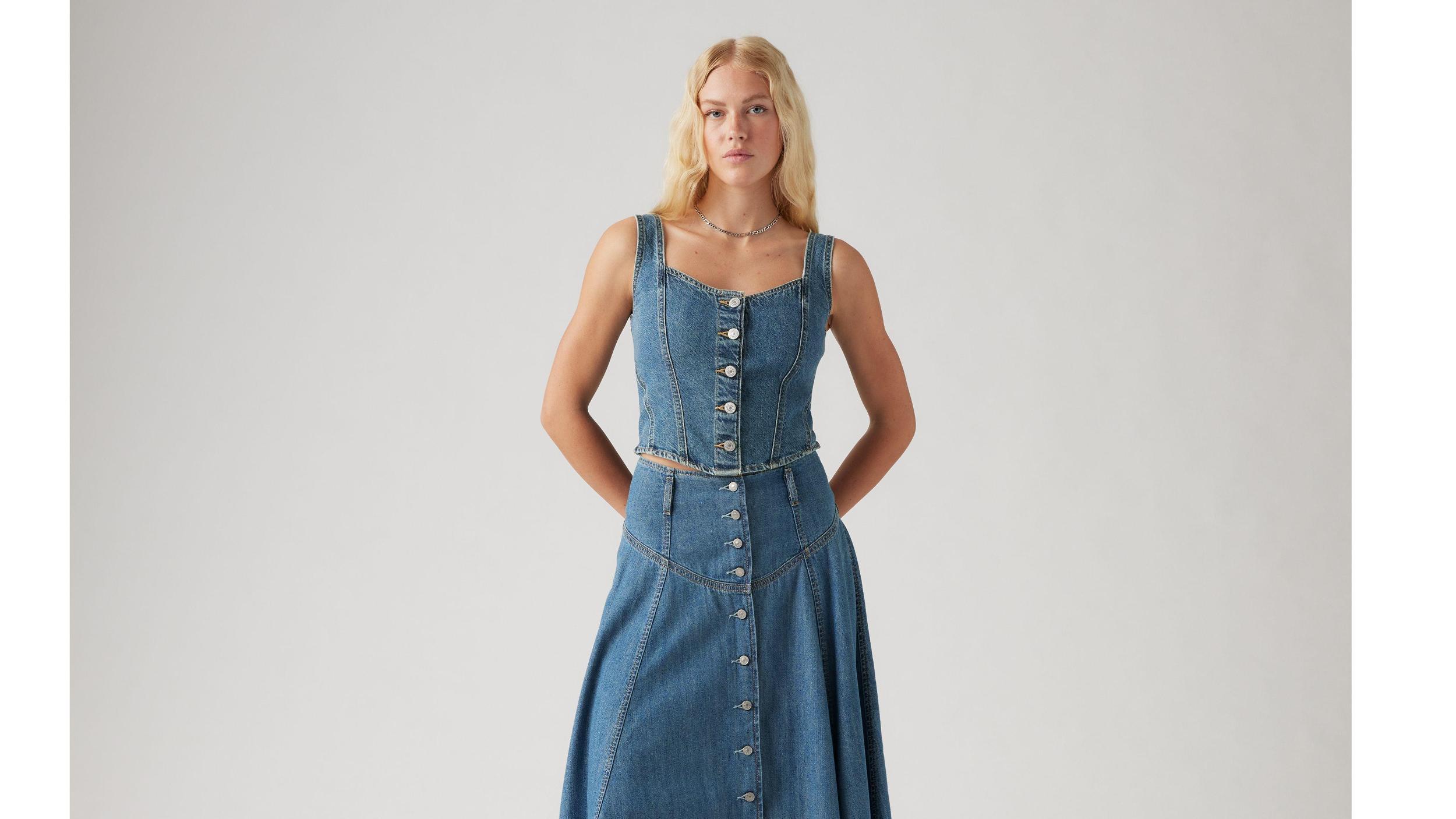 Alani Denim Corset Top Product Image