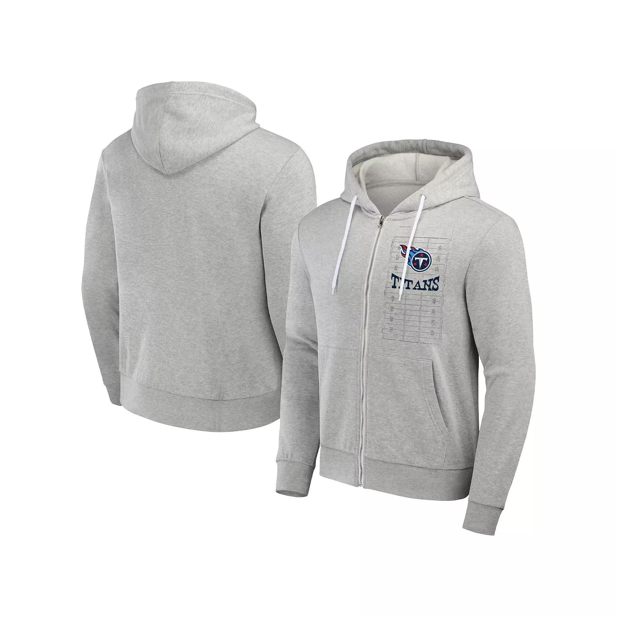 Men's NFL x Darius Rucker Collection by Fanatics Heather Gray Tennessee Titans Domestic Full-Zip Hoodie, Size: Medium, Grey Product Image