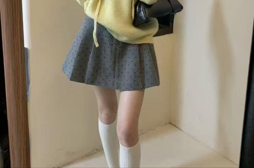 Drawstring Hooded Plain Oversized Sweater Product Image