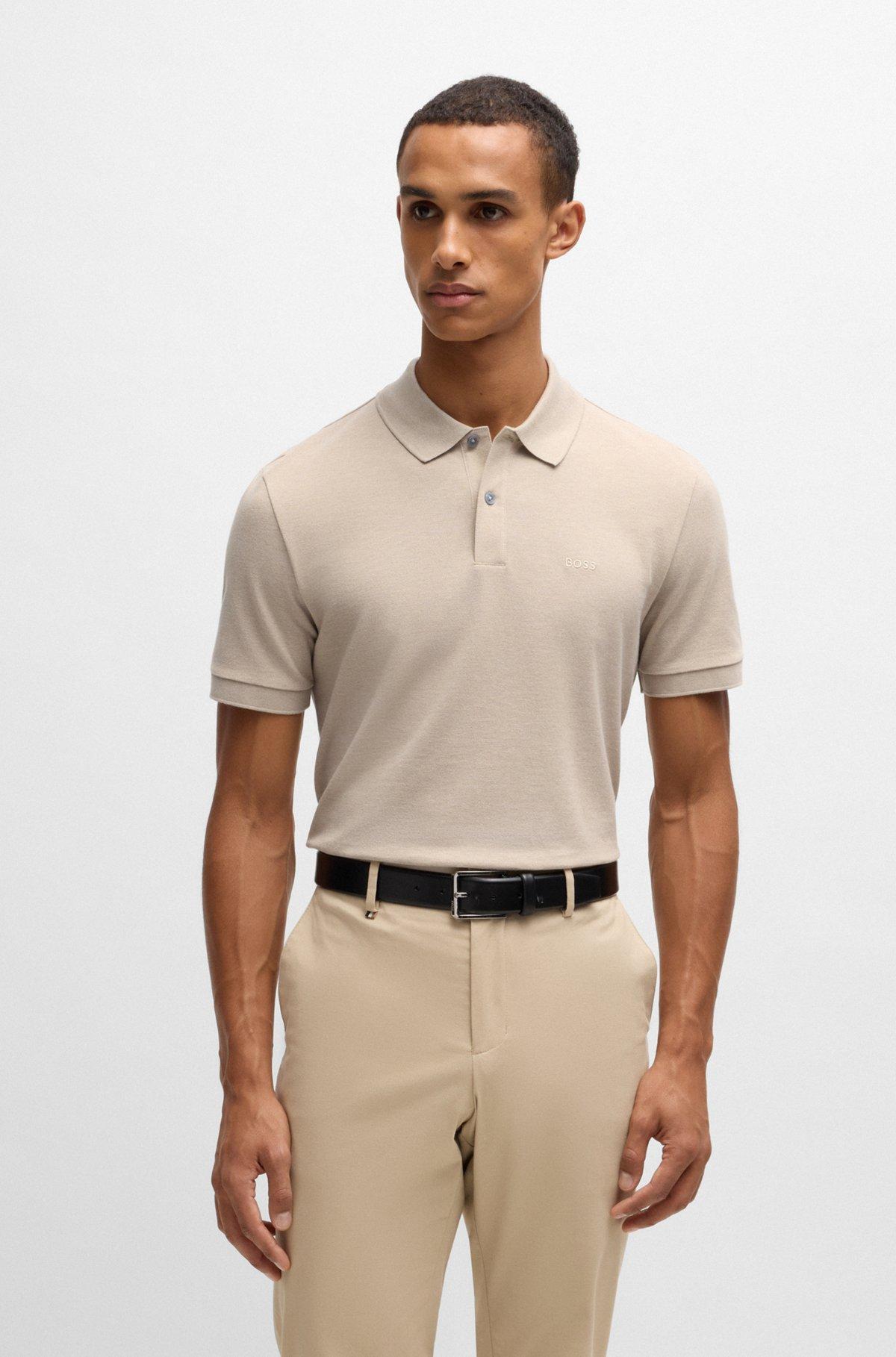 Pallas polo shirt in cotton piqué with logo details Product Image