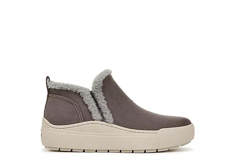 Dr. Scholls Time Off Yo Womens Cozy Ankle Boots Gray Grey Product Image