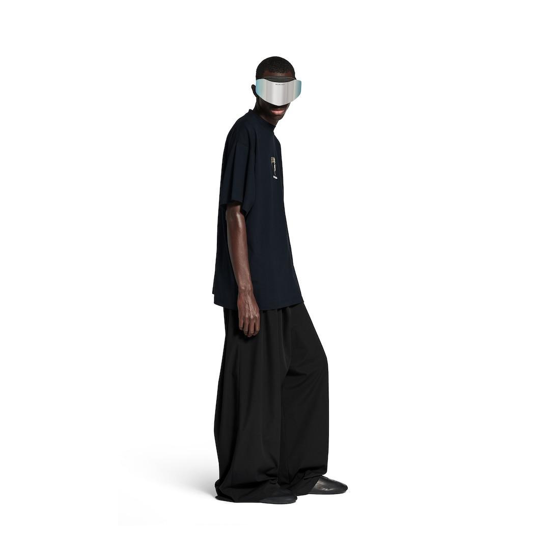 Men's Balenciaga I Automobili Lamborghini Oversized T-shirt in Black Faded Product Image