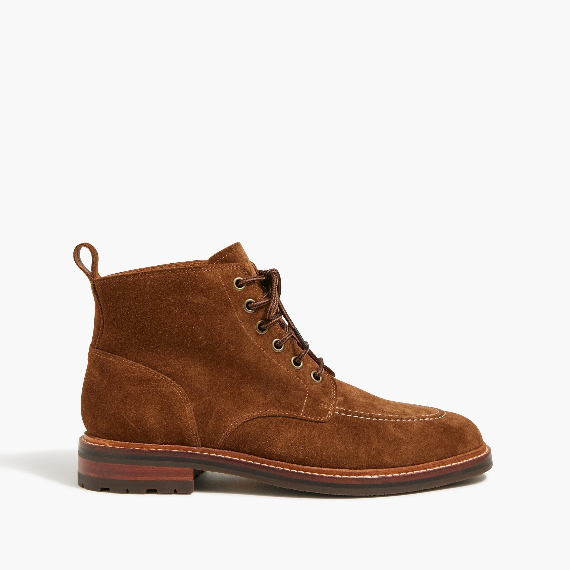 Suede lace-up boots Product Image