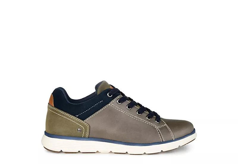 Territory Flint Men's Leather Sneakers, Size: 9, Gray Product Image