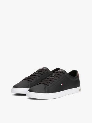 Low Cut Logo Leather Mix Sneaker Product Image