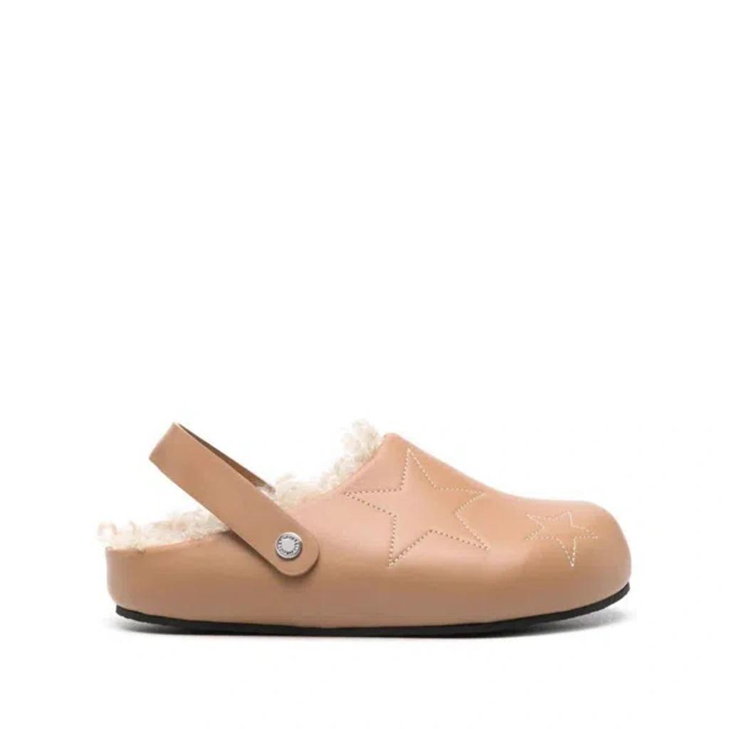 STELLA MCCARTNEY 20mm Elyse Faux Leather Mules In Beige Product Image