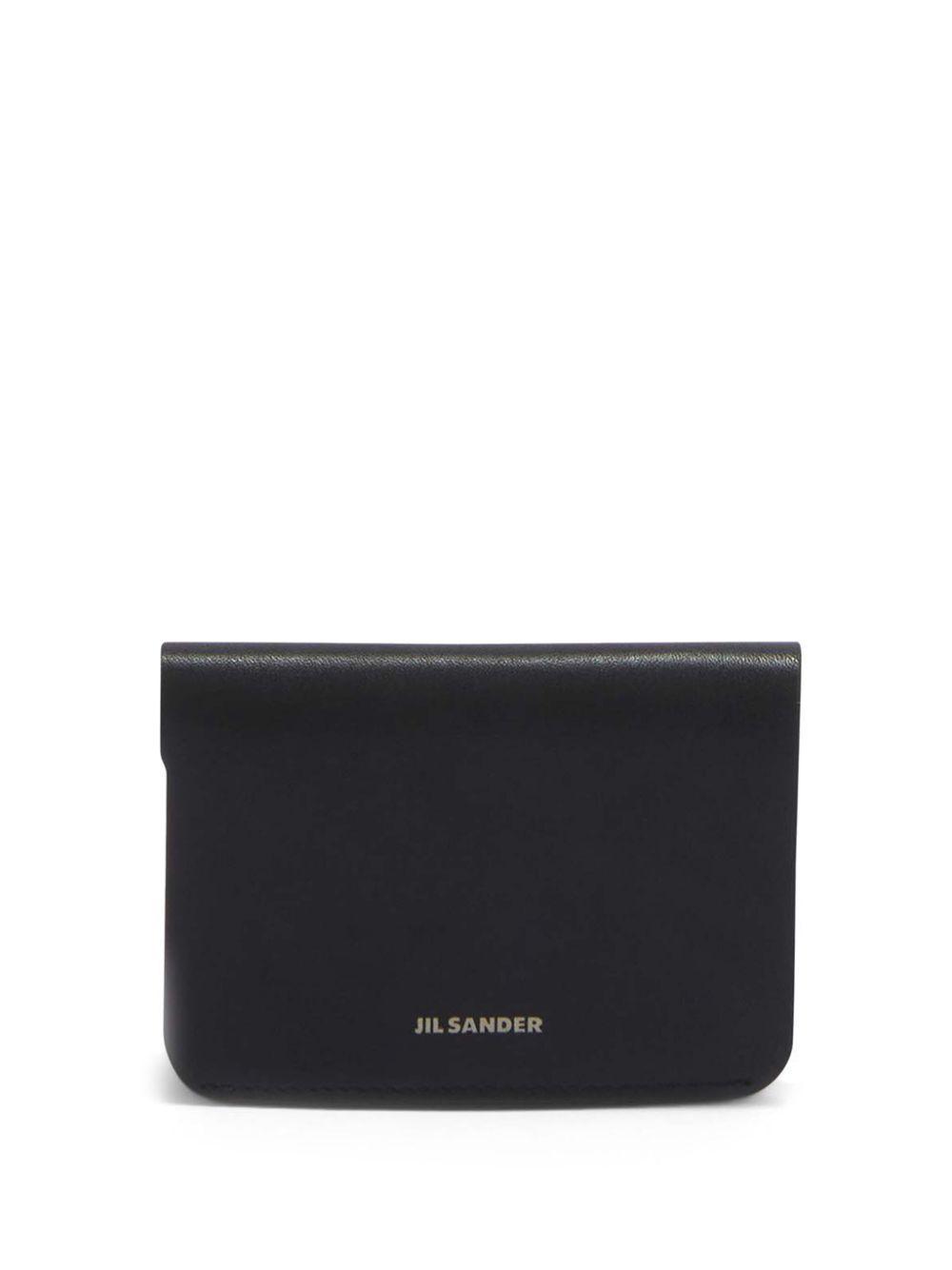 JIL SANDER Logo-debossed Leather Wallet In Black Product Image