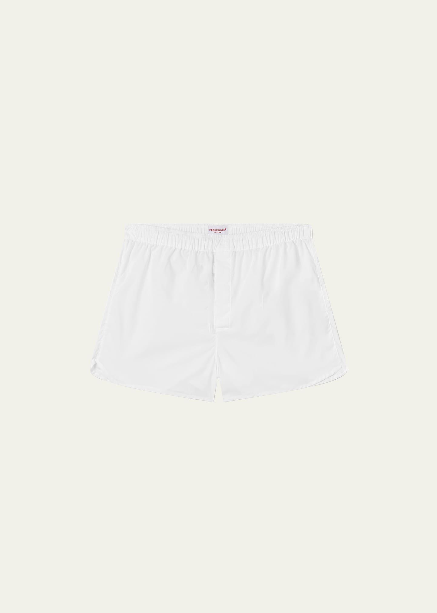 Men's Cotton Poplin Solid Boxers Product Image