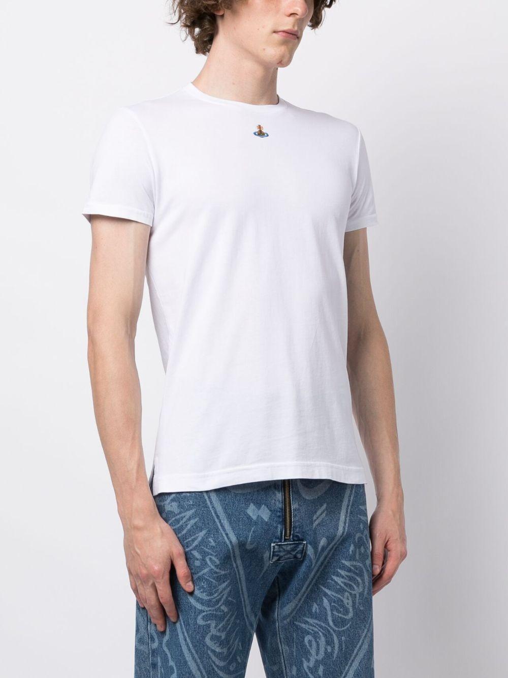 Orb logo-embroidery cotton T-shirt Product Image