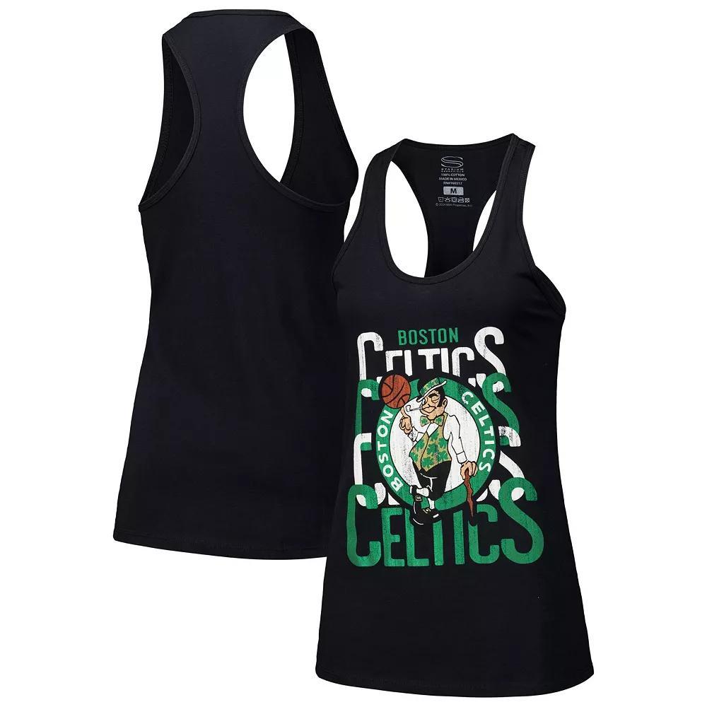 Women's Stadium Essentials Black Boston Celtics Dedication Tank Top, Size: Small Product Image