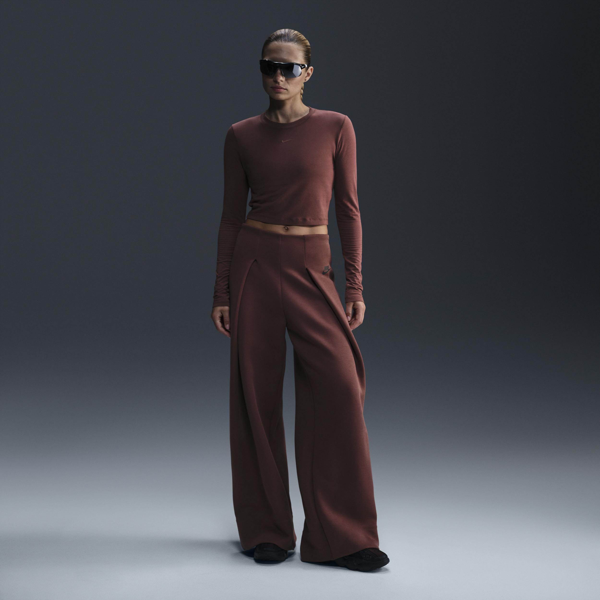 Women's Nike Sportswear Chill Knit Slim Long-Sleeve Cropped Top Product Image